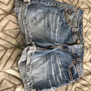 Denim shorts